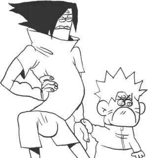 👨‍👦 Naruto anime, manga, cartoon, funny, characters telegram sticker