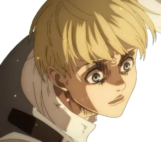 ⚔ Armin Arlert Attack on Titan อนิเมะ, ตัวละคร, อาร์มิน, ผ่าพิภพไททัน telegram sticker
