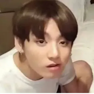 😐 Jungkook persona, cantante, K-pop, masculino, ídolo, BTS telegram sticker