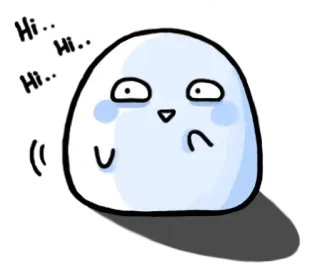 ⛄ 방울, 귀여운, 만화, 애니메이션, 바보같은, 캐릭터, 디지털 아트, 표정 whatsapp sticker