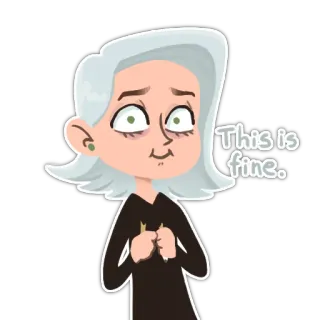 Girl St  (art by @artstriks) whatsapp stickers
