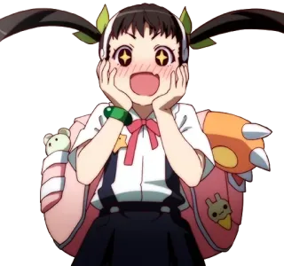 😍 Anime, Chica, Lindo, Dibujos animados, Personaje telegram sticker