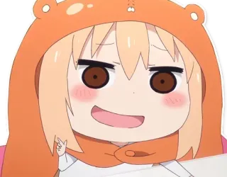 😓 Umaru Doma Himouto! Umaru-chan umaru doma, himouto umaru chan, аниме, мультфильм, милый, самодовольный, каваий, чиби telegram sticker