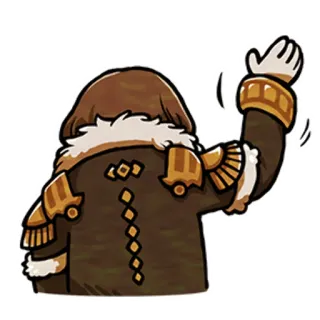 👋 手を振る, さようなら, キャラクター, コート telegram sticker