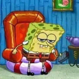 😌 Spongebob Squarepants спанч боб, мультфильм, тв, ленивый, расслабленный telegram sticker