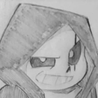 🤨 Sans Undertale undertale, sans, skeleton, fanart, cartoon, game telegram sticker