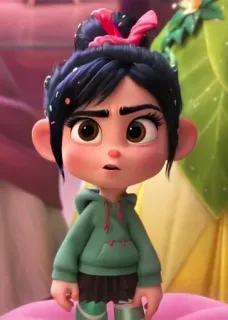 🦋 Vanellope von Schweetz Wreck-It Ralph Vanellope, Wreck-It Ralph, Disney, cartoon, character, animated, sweet, cute whatsapp sticker