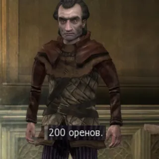 💲 200 оренов. สกุลเงิน, เกมมิ่ง, ข้อความรัสเซีย, วิดีโอเกม, โอเรน, เดอะวิทเชอร์ telegram sticker