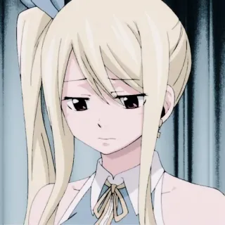🎏 Lucy Heartfilia Fairy Tail Anime, Fairy Tail, Lucy Heartfilia, Dibujos animados, Rubia, Linda, Chica whatsapp sticker