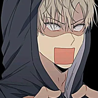 🧸 Аниме, Манга, Худи, В шоке, Злой, Персонаж, Выражение telegram sticker