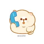 👌 cartoon, animal, bear, telephone, communication, cute telegram sticker