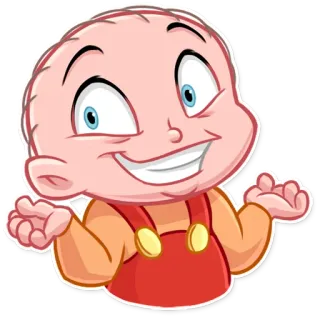 🤷‍♂️ phim hoạt hình, em bé, hình minh họa, trẻ em, nụ cười telegram sticker