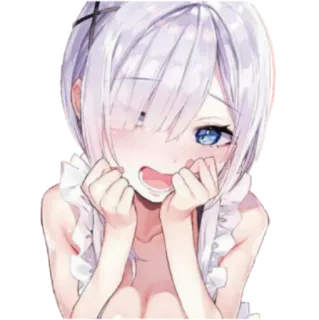 😝 anime, girl, kawaii, manga, cute telegram sticker