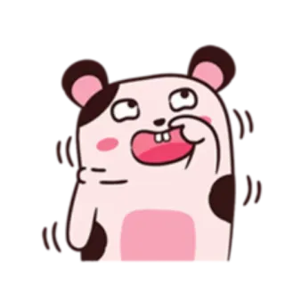 🙄 Dessin animé, Hamster, Drôle, Mignon, Expression, Animal whatsapp sticker