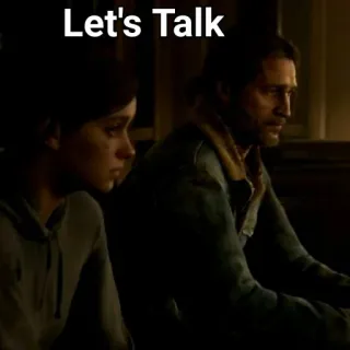 🌿 Let's Talk conversación, gente, relación, diálogo telegram sticker