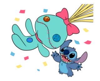 🙌 Stitch lilo & stitch, disney, cartoni animati, stitch, bambola, angel telegram sticker