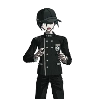 😨 Shuichi Saihara Danganronpa V3: Killing Harmony Аниме, Манга, Danganronpa, Шуичи Сайхара, Абсолютный детектив, Аниме персонаж, Персонаж игры telegram sticker