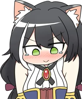 ☺️ anime, cat girl, kawaii, cute, manga telegram sticker