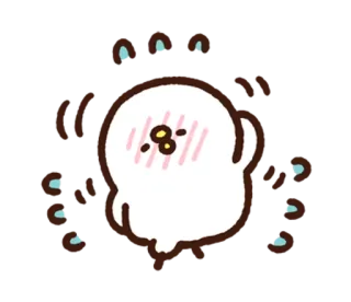 😅 lindo, kawaii, fantasma, dibujos animados, animación, pegatina telegram sticker