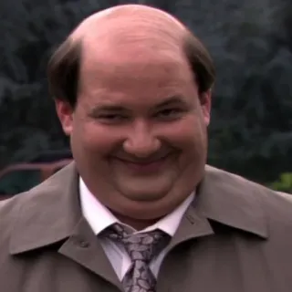😉 Kevin Malone The Office Kevin Malone, The Office, Acara TV, Komedi, Karakter, Aktor, Brian Baumgartner whatsapp sticker