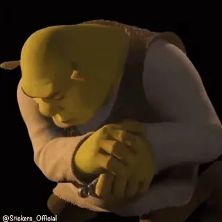 😅 Shrek Shrek, ogre, dessin animé, mème, drôle, Dreamworks telegram sticker