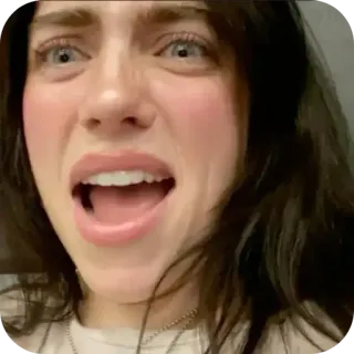 😳 Billie Eilish Music telegram sticker