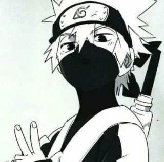 ✌️ Kakashi Naruto Anime, Manga, Kakashi, Naruto, Ninja whatsapp sticker