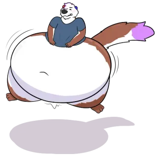 😣 Cartoon, Tier, Fell, Hund telegram sticker