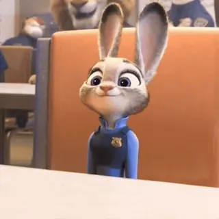 π Judy Hopps Zootopia Judy Hopps, rabbit, police, Zootopia, disney telegram sticker