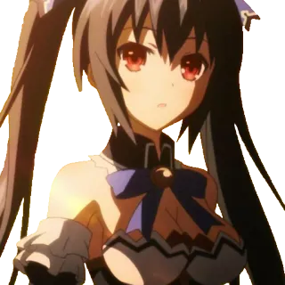 😧 Noire Hyperdimension Neptunia Anime, Karakter, Perempuan, Game, Hyperdimension Neptunia, Noire whatsapp sticker