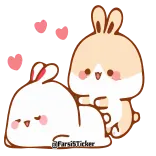 😈 @FarsiSticker 兔子, 可爱, 卡哇伊, 动物, 贴纸 telegram sticker