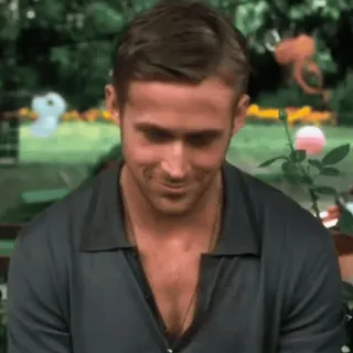 🤭 Ryan Gosling aktor, meme, bingung, lucu, potret whatsapp sticker