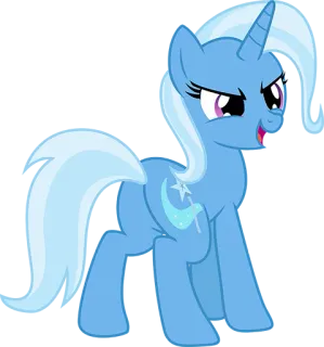 😜 My Little Pony, Pony, Cartoon, Einhorn, Tier, Blau, Magisch telegram sticker
