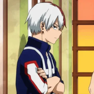 🥢 Shoto Todoroki My Hero Academia Anime, Shoto Todoroki, My Hero Academia, Postać, Manga telegram sticker
