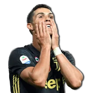 😱 Cristiano Ronaldo voetbal, voetballer, atleet, speler, feest telegram sticker