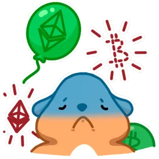 😰 cryptocurrency, bitcoin, ethereum, finance, digital currency telegram sticker