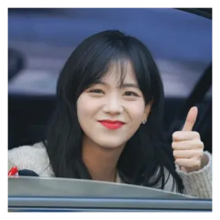 🌻 Jisoo jisoo, blackpink, kpop, นักร้อง, ยกนิ้วโป้ง, ผู้หญิง telegram sticker