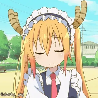 😮💨 Tohru Miss Kobayashi's Dragon Maid telegram sticker