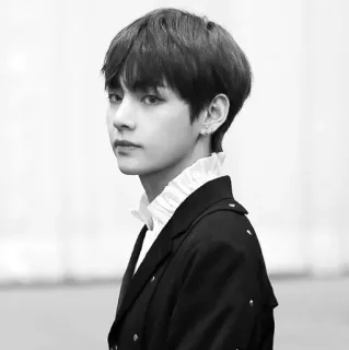 😒 V K-pop, BTS, singer, music, idol, Korean, celebrity telegram sticker