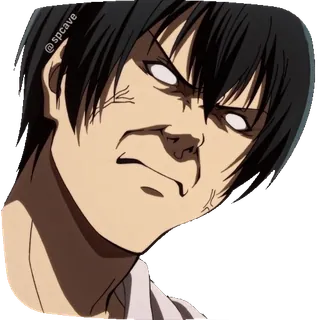 🤬 @spcave Anime, Personaggio, Faccia, Espressione, Arrabbiato telegram sticker
