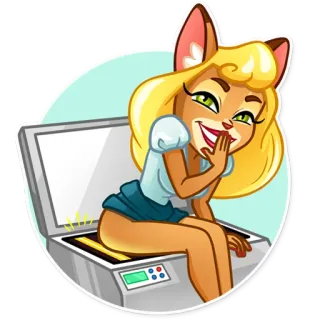 😬 dibujos animados, antropomórfico, animal, escaneo, copia, humor telegram sticker