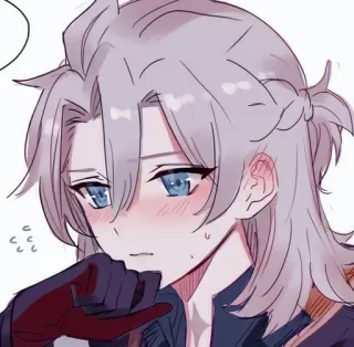 ✨ Albedo Genshin Impact Anime, Videogioco, Genshin Impact, Albedo, Fanart, Adesivo telegram sticker