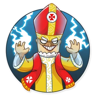 Pope telegram stickers