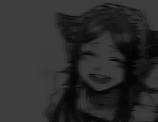 🖤 Anime, Garota, Sorriso, Feliz, Kawaii telegram sticker