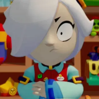 😐 Colette Brawl Stars Colette, Brawl Stars, personnage, jeu vidéo telegram sticker