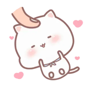 💗 gato, lindo, animal, mascota, kawaii, pegatina, ilustración telegram sticker