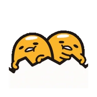 😁 Gudetama Gudetama, jajko, leniwy, słodki, kreskówka telegram sticker