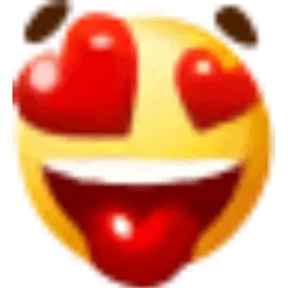 😍 Emoji, Amor, Corazones, Cara, Expresión telegram sticker