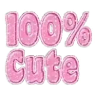 💯 100%
CUTE süß, entzückend, rosa, glitzernd, positiv, herzlich, lieb telegram sticker