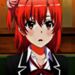 🖇 anime, meisje, rood haar, cartoon, portret, personage telegram sticker